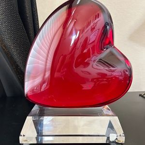 Shlomi Haziza Loving Heart Sculpture. (Excellent Condition). RARE